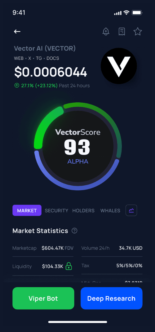 VectorAI mobile screenshot
